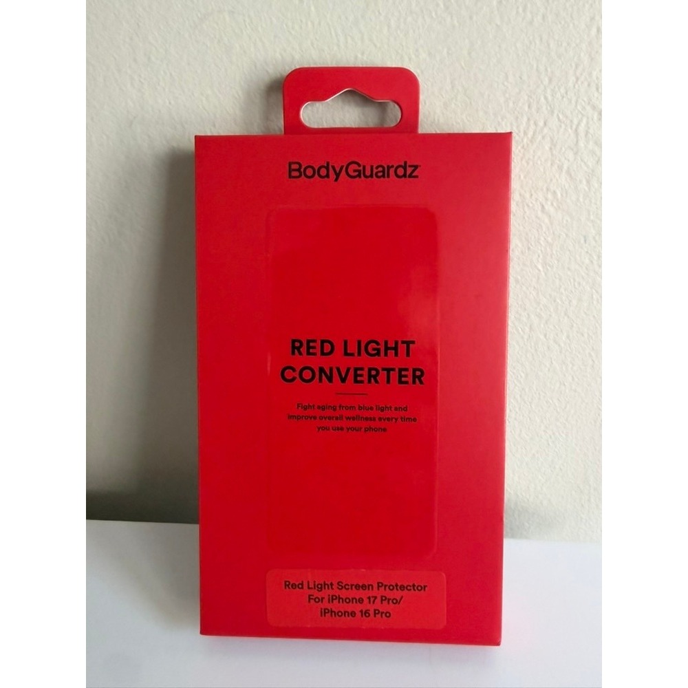 BodyGuardz Red Light Converter iPhone 17 Pro 16 Pro Red Screen Protector NWT